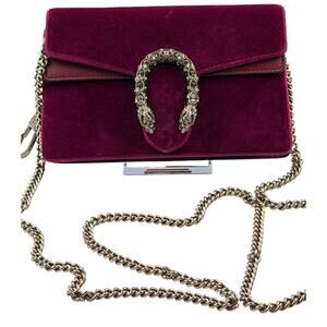 Gucci Purple Super Mini Velvet Dionysus Crossbody Bag